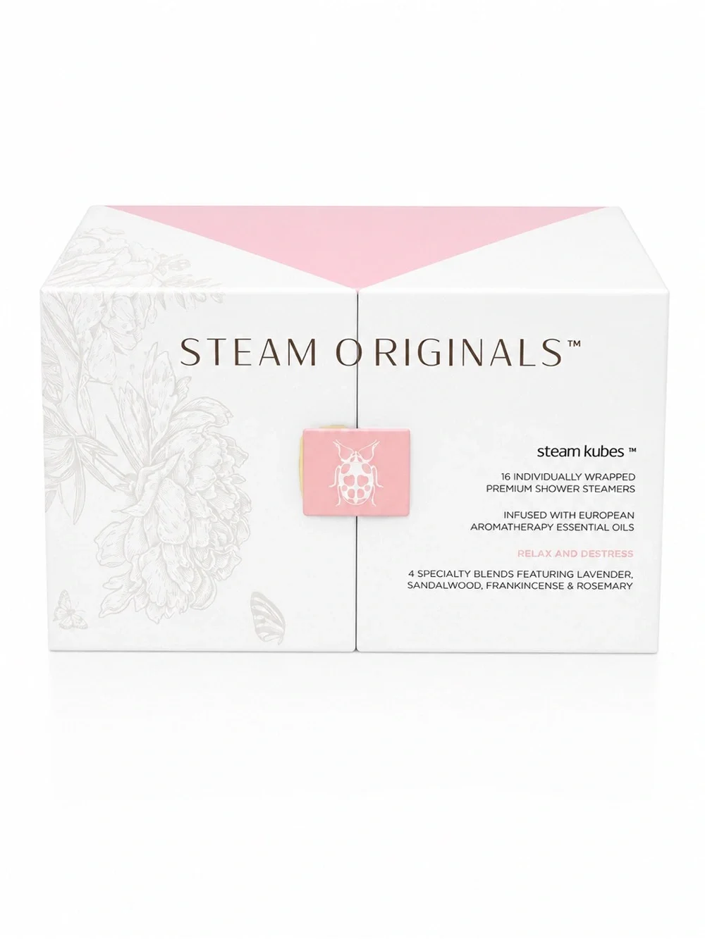 Pink Steam Kubes Shower Steamers - Relax & De-Stress